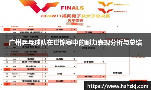 广州乒乓球队在世锦赛中的耐力表现分析与总结